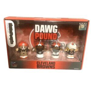 Fisher Price Little People Collector x NFL Cleveland Browns 4-Pack Dawg Pound NE